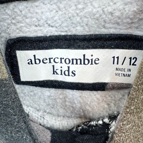 Abercrombie Fitch Kids 11/12 Sweatshirt Pullover Camouflage Pattern Hooded - Picture 6 of 9